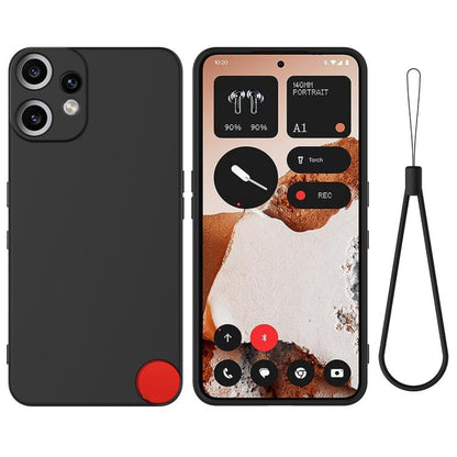 Pure Colour Liquid Silicone Shockproof Phone Case - For Nothing Phones