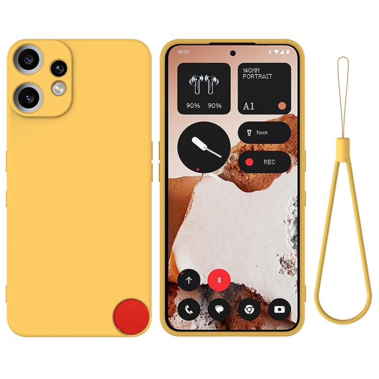 Pure Colour Liquid Silicone Shockproof Phone Case - For Nothing Phones