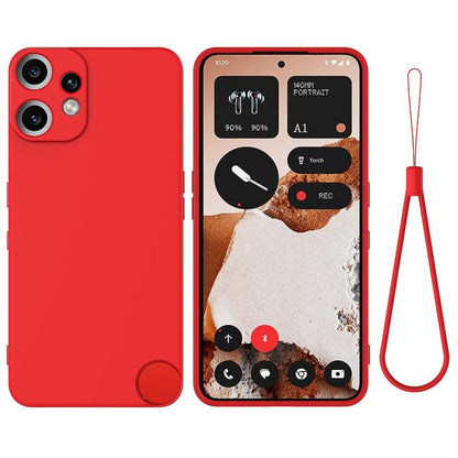 Pure Colour Liquid Silicone Shockproof Phone Case - For Nothing Phones