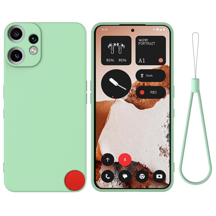 Pure Colour Liquid Silicone Shockproof Phone Case - For Nothing Phones