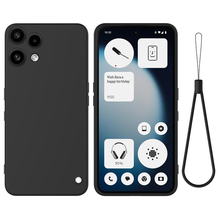 Pure Colour Liquid Silicone Shockproof Phone Case - For Nothing Phones