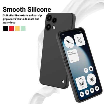 Pure Colour Liquid Silicone Shockproof Phone Case - For Nothing Phones