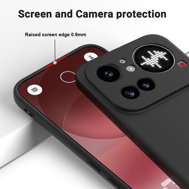 Pure Colour Liquid Silicone Shockproof Phone Case - For Nothing Phones