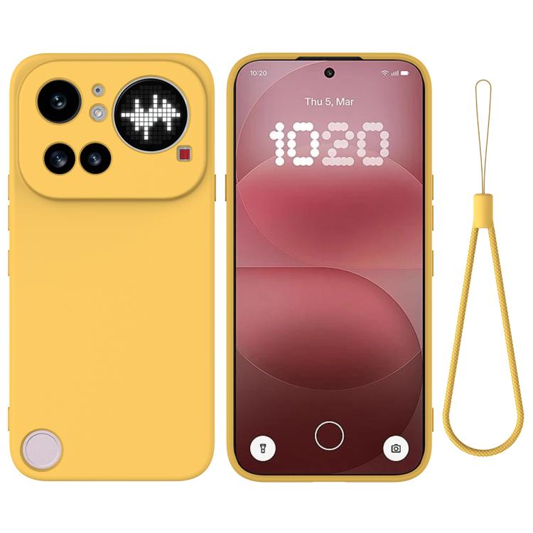 Pure Colour Liquid Silicone Shockproof Phone Case - For Nothing Phones