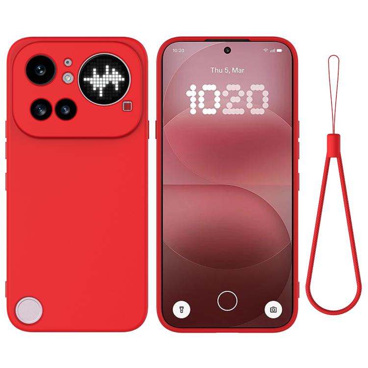 Pure Colour Liquid Silicone Shockproof Phone Case - For Nothing Phones