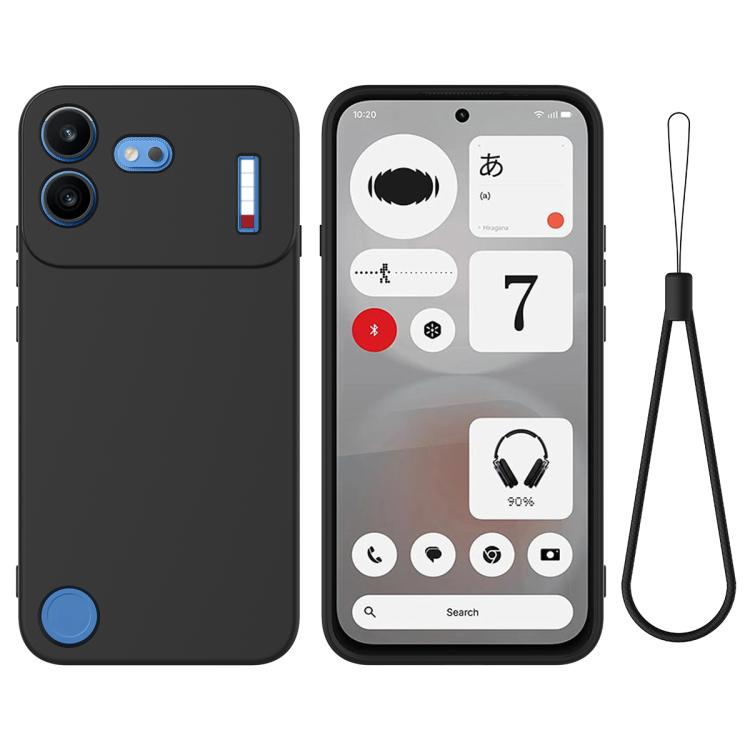 Pure Colour Liquid Silicone Shockproof Phone Case - For Nothing Phones