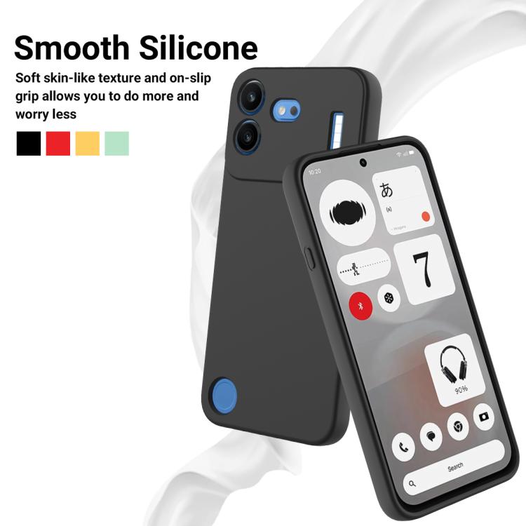 Pure Colour Liquid Silicone Shockproof Phone Case - For Nothing Phones