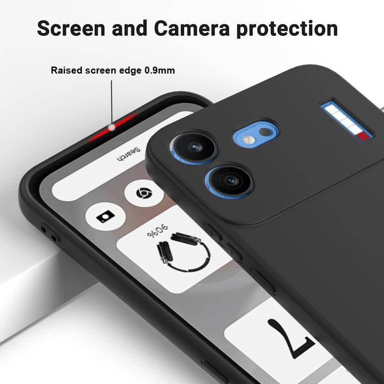 Pure Colour Liquid Silicone Shockproof Phone Case - For Nothing Phones