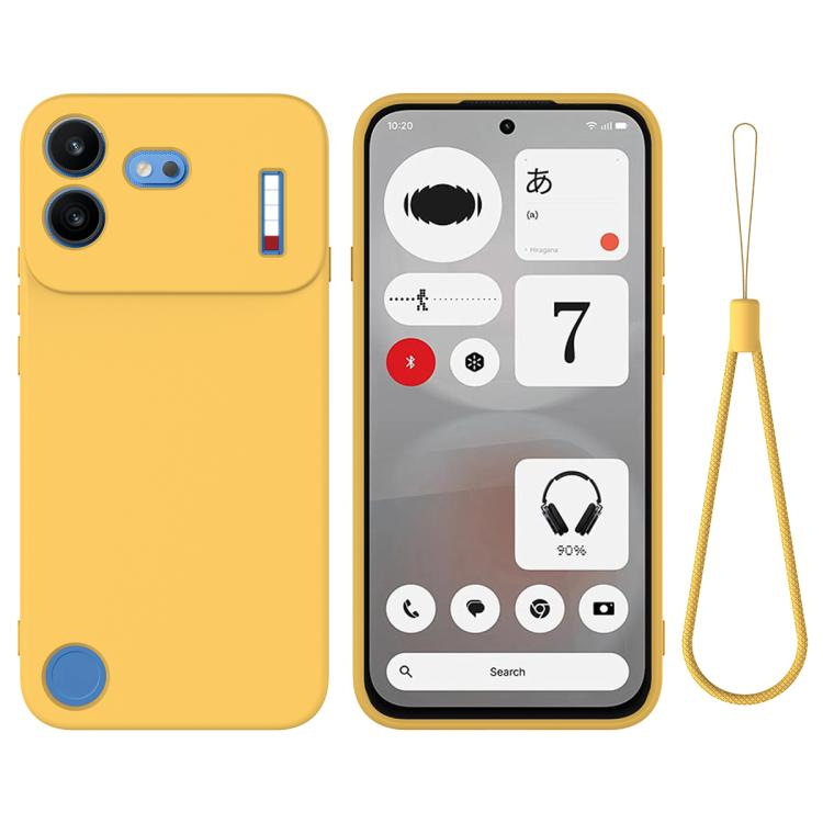 Pure Colour Liquid Silicone Shockproof Phone Case - For Nothing Phones