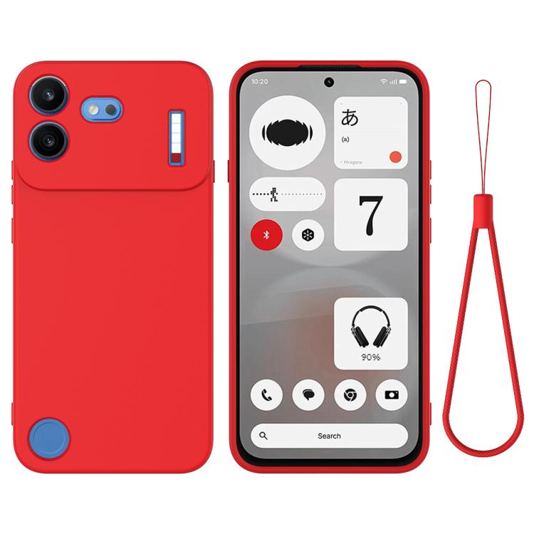 Pure Colour Liquid Silicone Shockproof Phone Case - For Nothing Phones