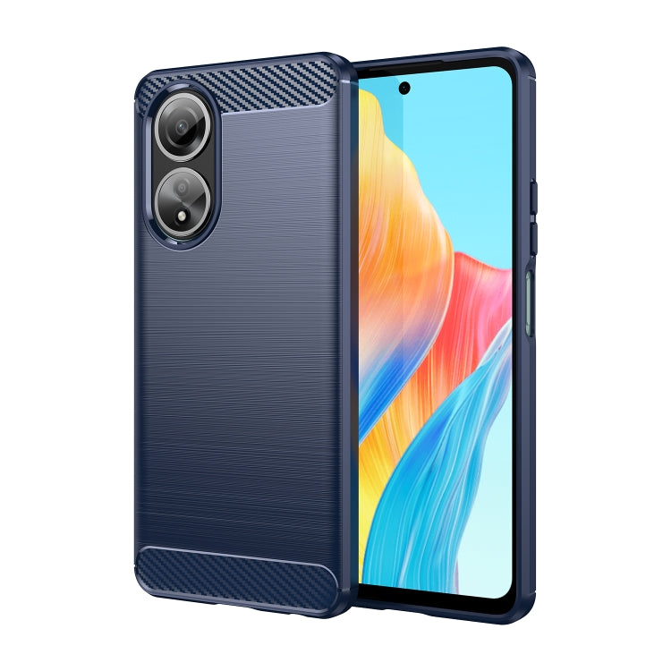 Carbon Fiber Brushed Texture TPU Phone Case - For Oppo Reno11 / A58 4G / A2 Pro / K11 5G / Find X8 Pro