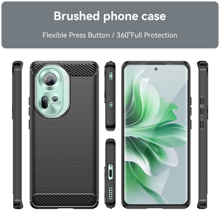Carbon Fiber Brushed Texture TPU Phone Case - For Oppo Reno11 / A58 4G / A2 Pro / K11 5G / Find X8 Pro