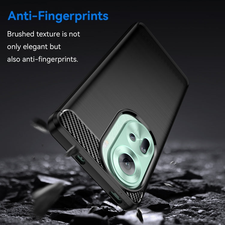 Carbon Fiber Brushed Texture TPU Phone Case - For Oppo Reno11 / A58 4G / A2 Pro / K11 5G / Find X8 Pro