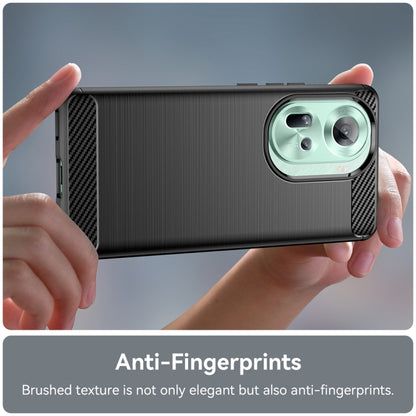 Carbon Fiber Brushed Texture TPU Phone Case - For Oppo Reno11 / A58 4G / A2 Pro / K11 5G / Find X8 Pro