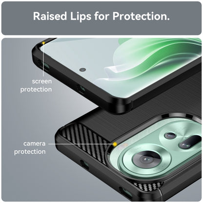 Carbon Fiber Brushed Texture TPU Phone Case - For Oppo Reno11 / A58 4G / A2 Pro / K11 5G / Find X8 Pro
