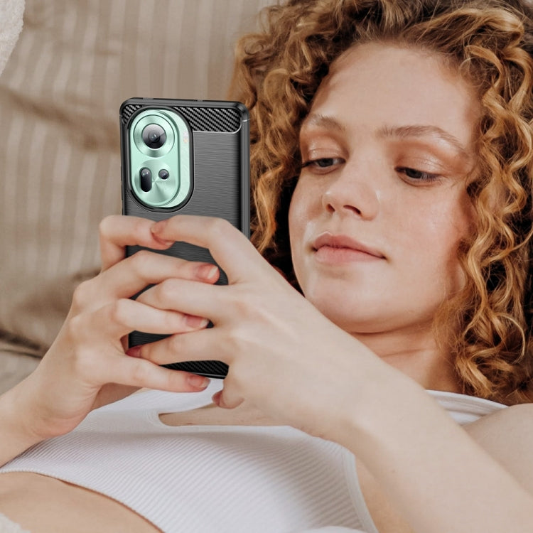 Carbon Fiber Brushed Texture TPU Phone Case - For Oppo Reno11 / A58 4G / A2 Pro / K11 5G / Find X8 Pro