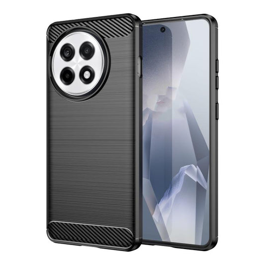 Carbon Fiber Brushed Texture TPU Phone Case - For OnePlus 13R / 13 / 12 / Ace 5 Pro / Ace 5 / Nord 4 / Nord CE3
