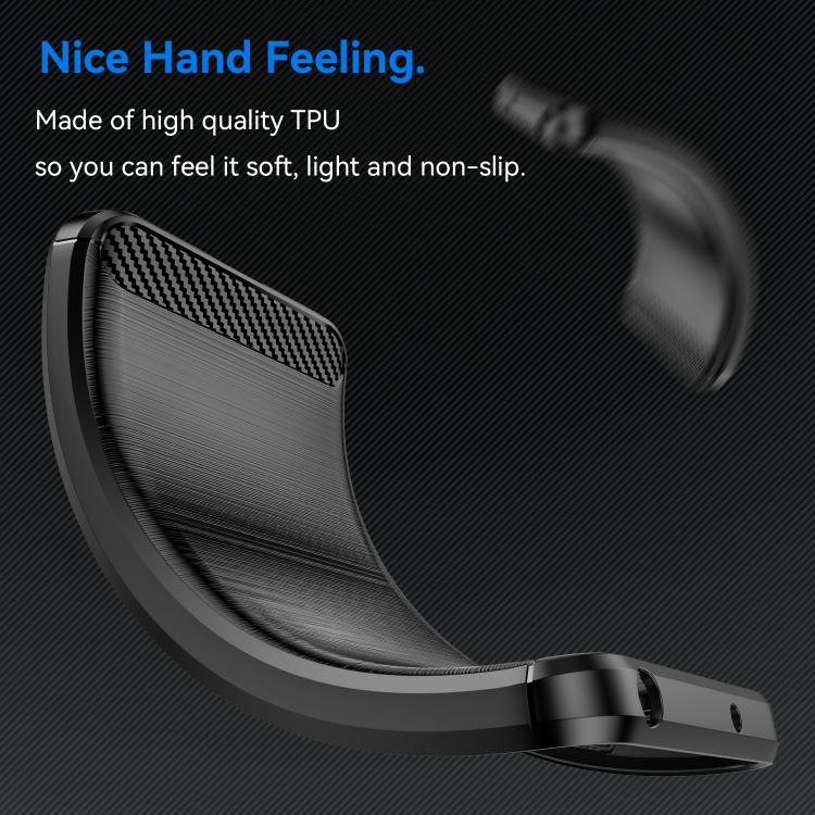 Carbon Fiber Brushed Texture TPU Phone Case - For OnePlus 13R / 13 / 12 / Ace 5 Pro / Ace 5 / Nord 4 / Nord CE3