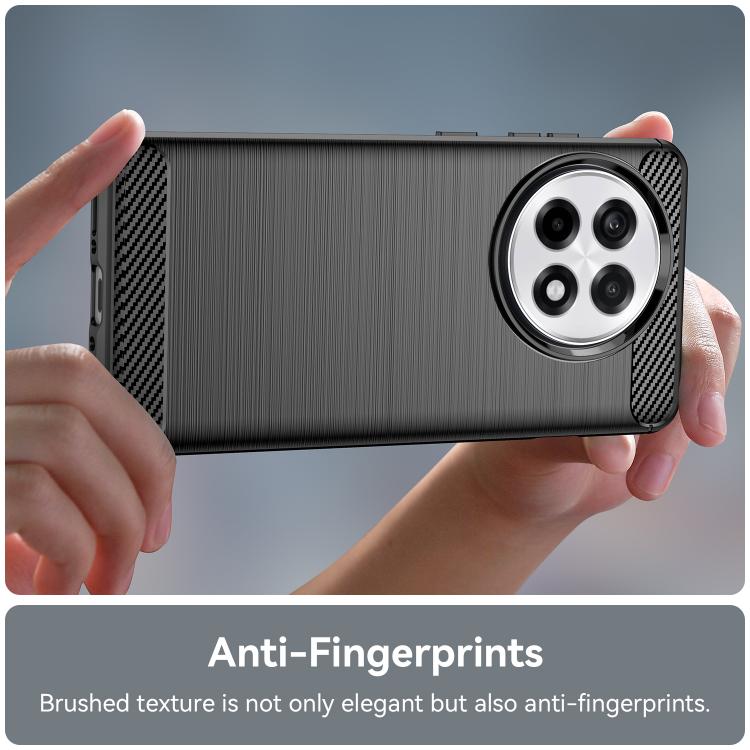 Carbon Fiber Brushed Texture TPU Phone Case - For OnePlus 13R / 13 / 12 / Ace 5 Pro / Ace 5 / Nord 4 / Nord CE3
