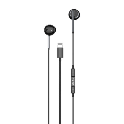 TOTU EP-3 In-Ear Wired Black 8-Pin Earphones - MosAccessories.co.uk