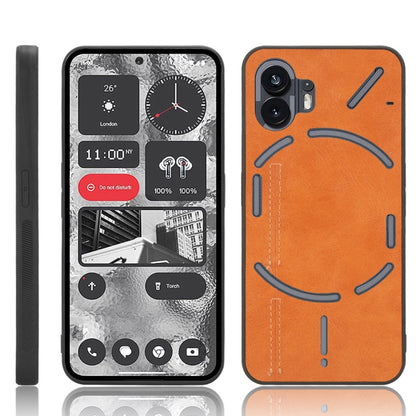 PU Leather Sewing Back Cover Phone Case - For Nothing Phone 2 / 2a / 3a / 3a Pro / CMF Phone 1