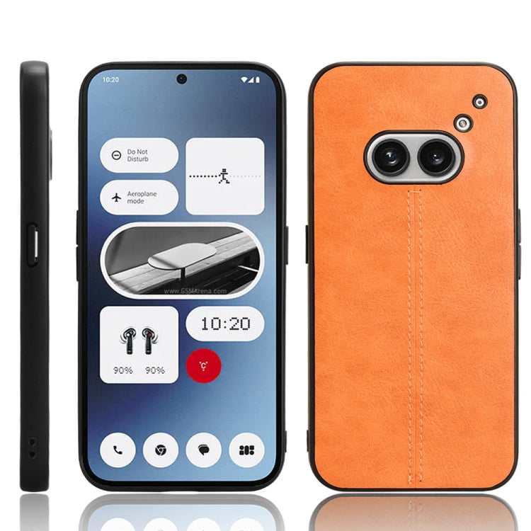 PU Leather Sewing Back Cover Phone Case - For Nothing Phone 2 / 2a / 3a / 3a Pro / CMF Phone 1