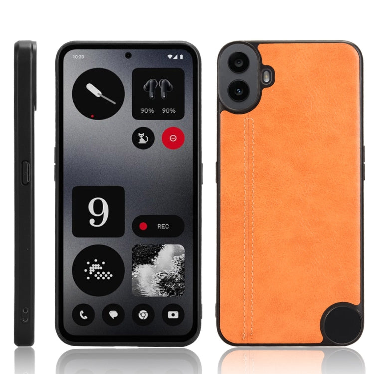 PU Leather Sewing Back Cover Phone Case - For Nothing Phone 2 / 2a / 3a / 3a Pro / CMF Phone 1