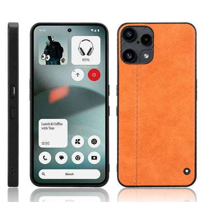 PU Leather Sewing Back Cover Phone Case - For Nothing Phone 2 / 2a / 3a / 3a Pro / CMF Phone 1