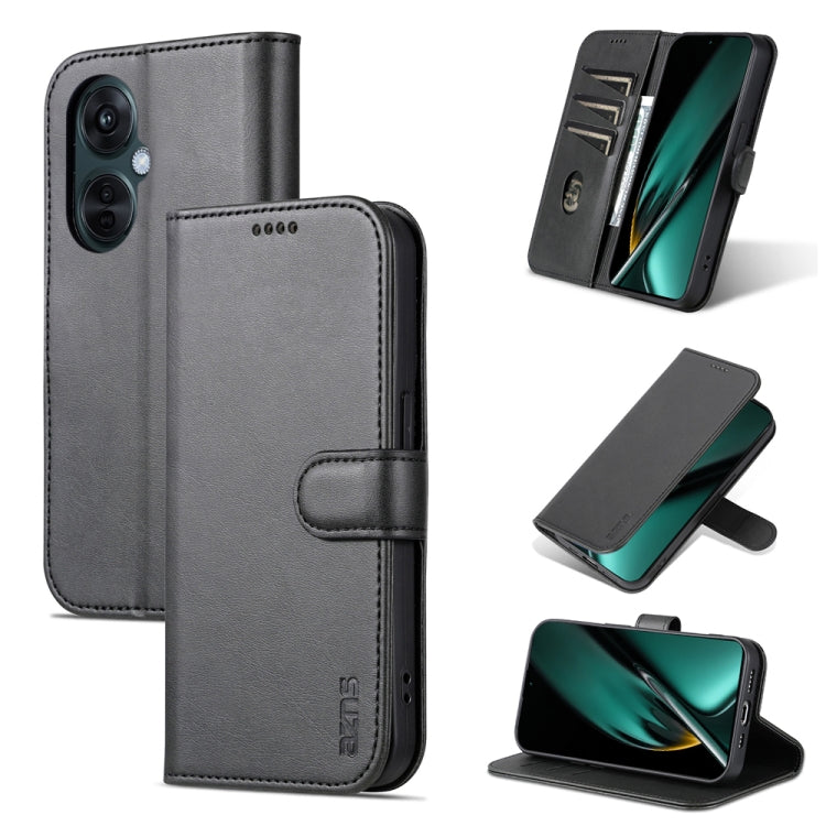 AZNS Skin Feel Calf Texture Flip PU Leather Phone Case - For Oppo Reno10 / 10 Pro / A78 4G / K11x / Find X8 Pro