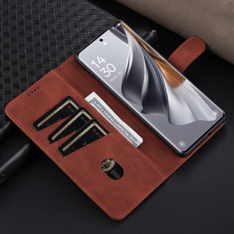 AZNS Skin Feel Calf Texture Flip PU Leather Phone Case - For Oppo Reno10 / 10 Pro / A78 4G / K11x / Find X8 Pro