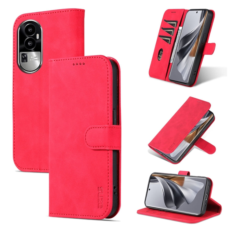 AZNS Skin Feel Calf Texture Flip PU Leather Phone Case - For Oppo Reno10 / 10 Pro / A78 4G / K11x / Find X8 Pro