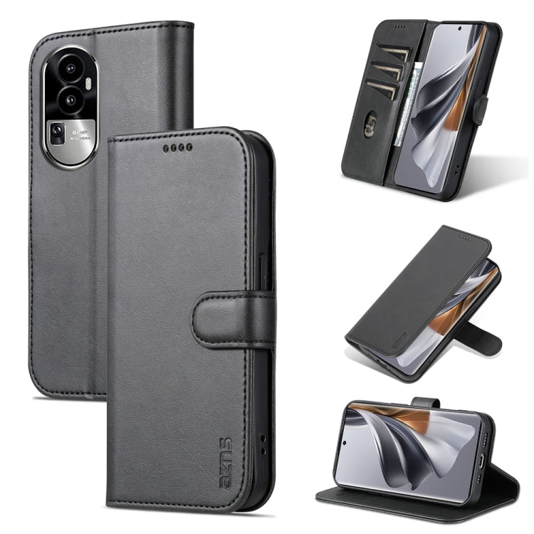 AZNS Skin Feel Calf Texture Flip PU Leather Phone Case - For Oppo Reno10 / 10 Pro / A78 4G / K11x / Find X8 Pro