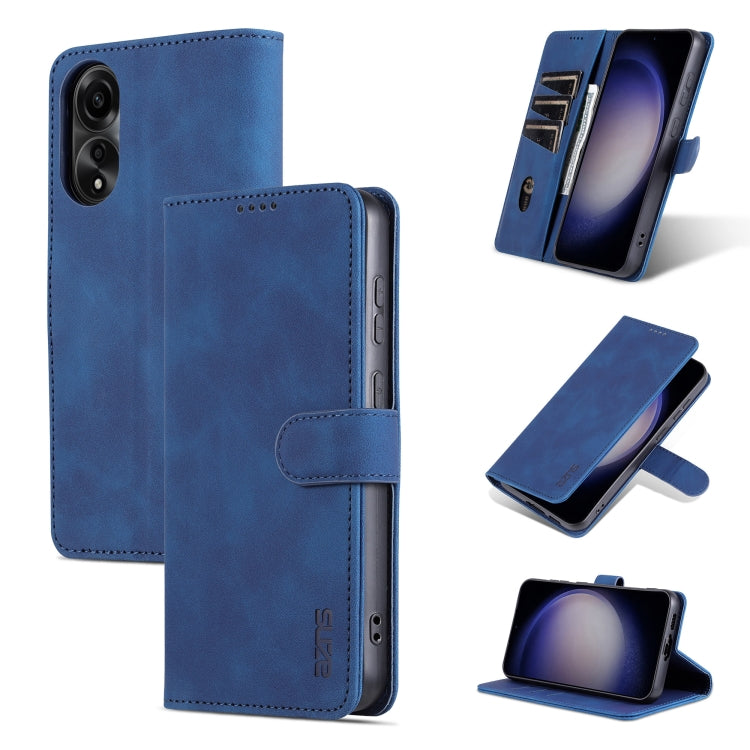 AZNS Skin Feel Calf Texture Flip PU Leather Phone Case - For Oppo Reno10 / 10 Pro / A78 4G / K11x / Find X8 Pro