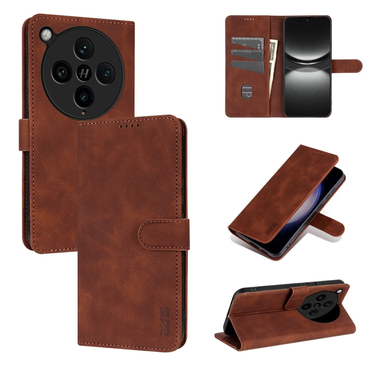 AZNS Skin Feel Calf Texture Flip PU Leather Phone Case - For Oppo Reno10 / 10 Pro / A78 4G / K11x / Find X8 Pro