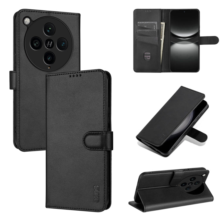 AZNS Skin Feel Calf Texture Flip PU Leather Phone Case - For Oppo Reno10 / 10 Pro / A78 4G / K11x / Find X8 Pro