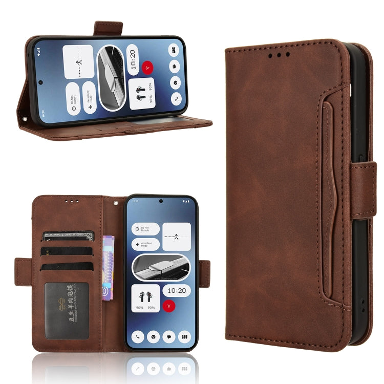 Skin Feel Calf Texture Card Slots PU Leather Phone Case - For Nothing Phone (2) / (2a) / CMF Phone 1