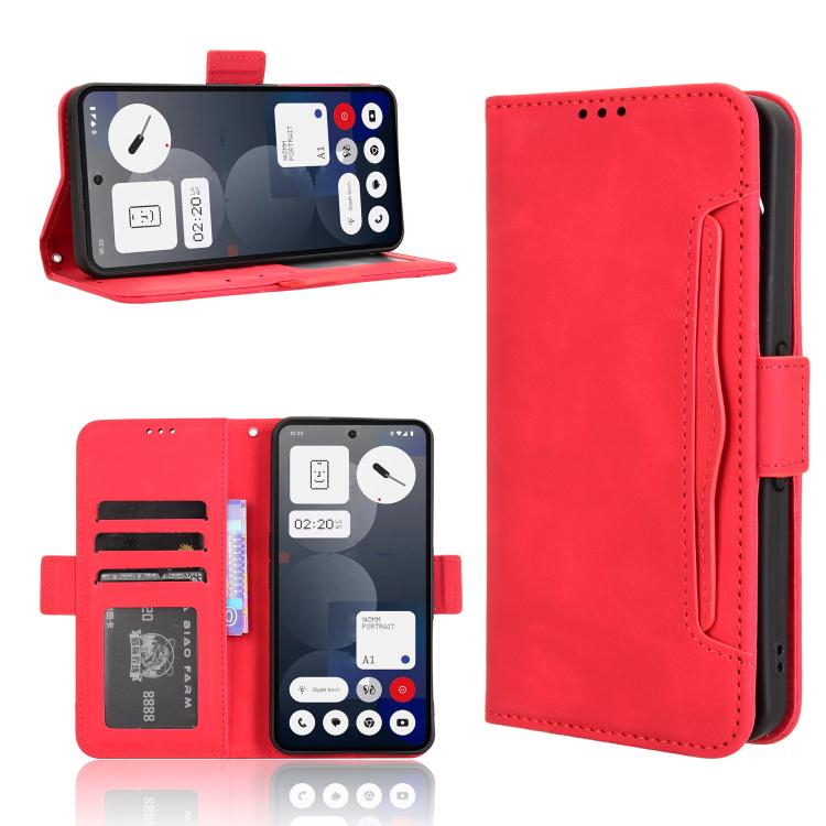 Skin Feel Calf Texture Card Slots PU Leather Phone Case - For Nothing Phone (2) / (2a) / CMF Phone 1