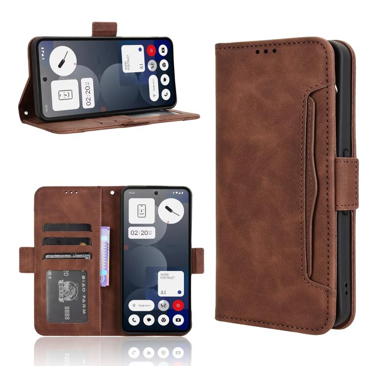 Skin Feel Calf Texture Card Slots PU Leather Phone Case - For Nothing Phone (2) / (2a) / CMF Phone 1