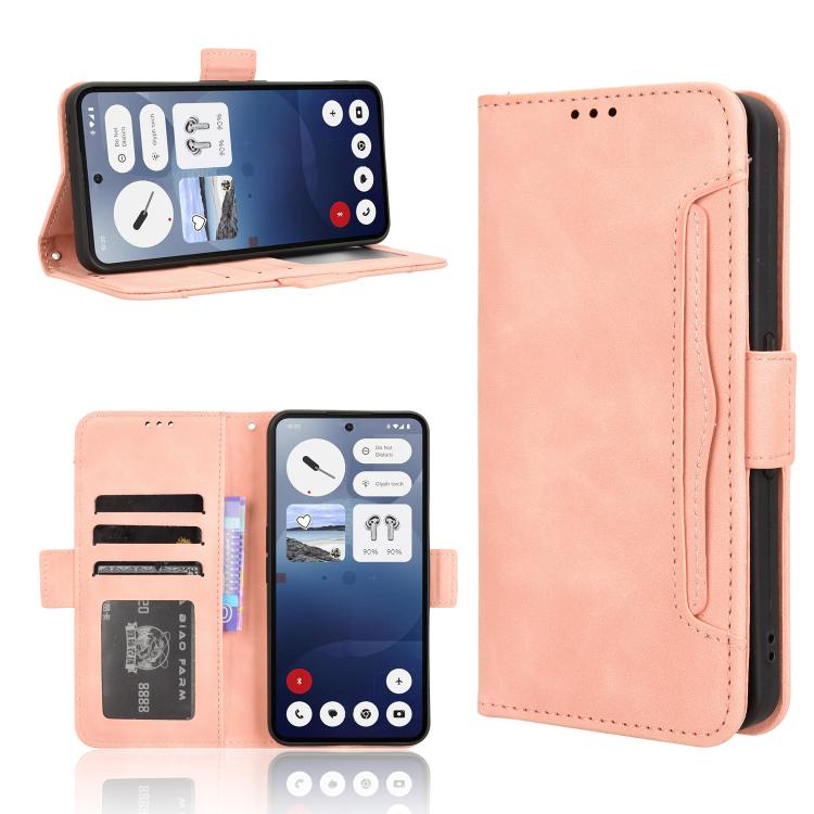 Skin Feel Calf Texture Card Slots PU Leather Phone Case - For Nothing Phone (3a) / (3a) Pro / CMF Phone 1 / CMF Phone 2 Pro