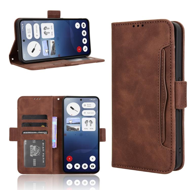 Skin Feel Calf Texture Card Slots PU Leather Phone Case - For Nothing CMF Phone 2 Pro / (3) / (3a) / (3a) Pro