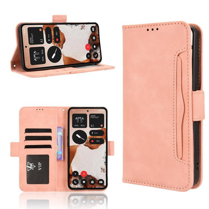 Skin Feel Calf Texture Card Slots PU Leather Phone Case - For Nothing Phone (3a) / (3a) Pro / CMF Phone 1 / CMF Phone 2 Pro