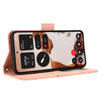 Skin Feel Calf Texture Card Slots PU Leather Phone Case - For Nothing Phone (3a) / (3a) Pro / CMF Phone 1 / CMF Phone 2 Pro
