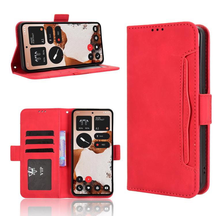 Skin Feel Calf Texture Card Slots PU Leather Phone Case - For Nothing CMF Phone 2 Pro / (3) / (3a) / (3a) Pro