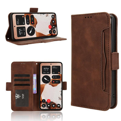 Skin Feel Calf Texture Card Slots PU Leather Phone Case - For Nothing Phone (3a) / (3a) Pro / CMF Phone 1 / CMF Phone 2 Pro
