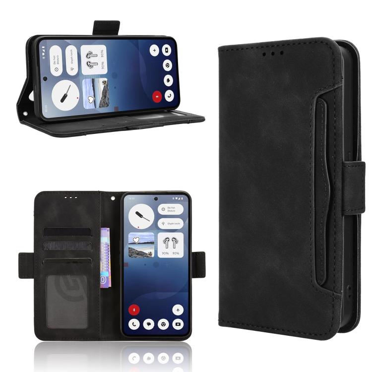 Skin Feel Calf Texture Card Slots PU Leather Phone Case - For Nothing Phone (3a) / (3a) Pro / CMF Phone 1 / CMF Phone 2 Pro