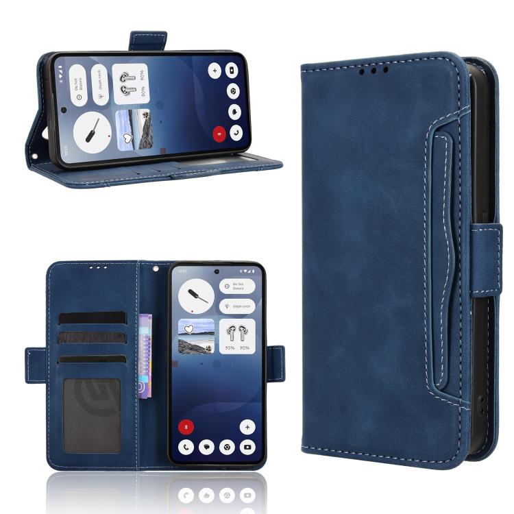 Skin Feel Calf Texture Card Slots PU Leather Phone Case - For Nothing Phone (3a) / (3a) Pro / CMF Phone 1 / CMF Phone 2 Pro