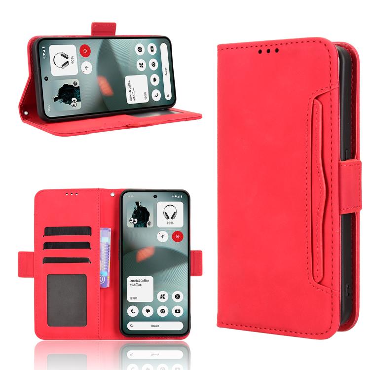 Skin Feel Calf Texture Card Slots PU Leather Phone Case - For Nothing Phone (4a) / (4a) Pro / (3) / (3a) Lite