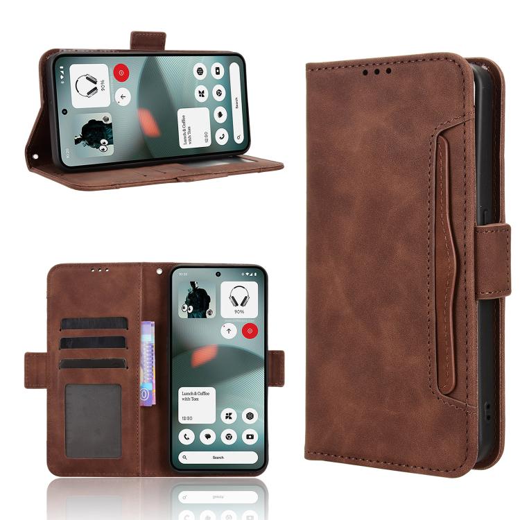 Skin Feel Calf Texture Card Slots PU Leather Phone Case - For Nothing Phone (4a) / (4a) Pro / (3) / (3a) Lite