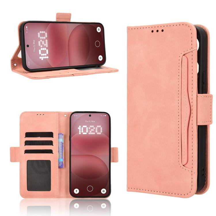 Skin Feel Calf Texture Card Slots PU Leather Phone Case - For Nothing Phone (4a) / (4a) Pro / (3) / (3a) Lite