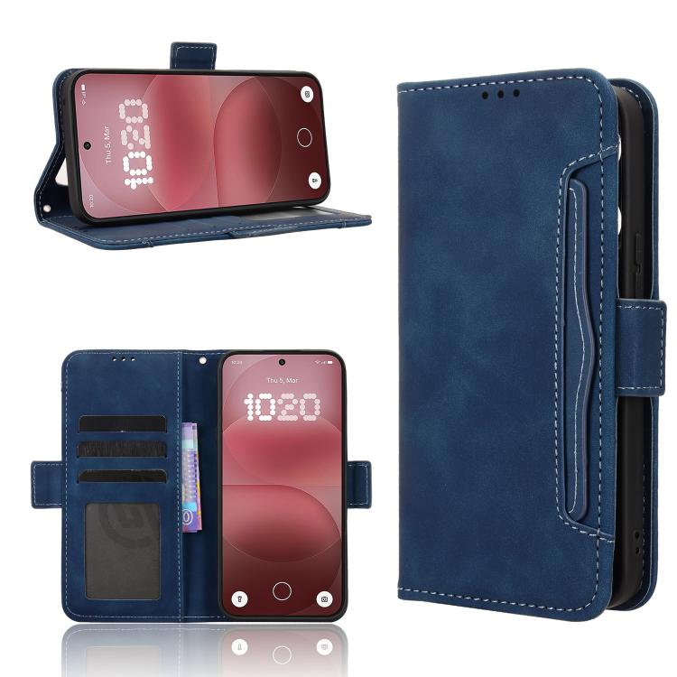 Skin Feel Calf Texture Card Slots PU Leather Phone Case - For Nothing Phone (4a) / (4a) Pro / (3) / (3a) Lite
